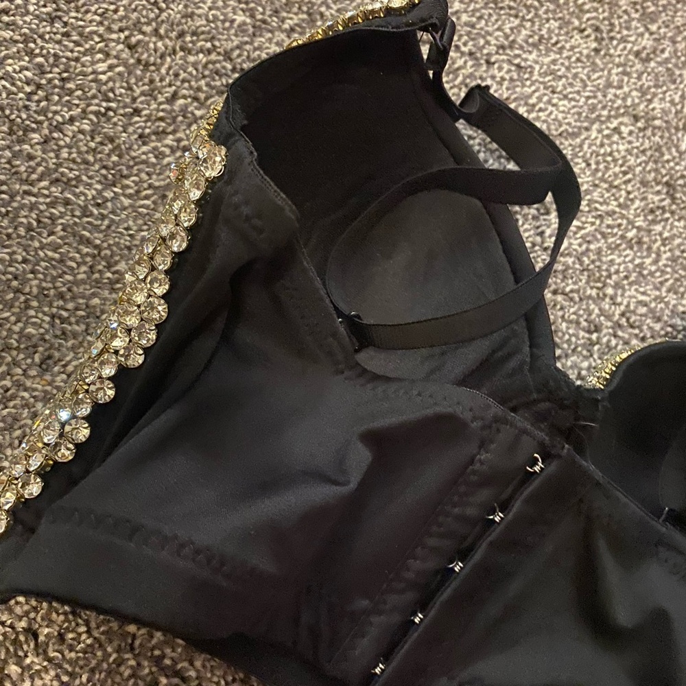 Sparkling Rhinestone Embellished Bra - Picture 4 of 4